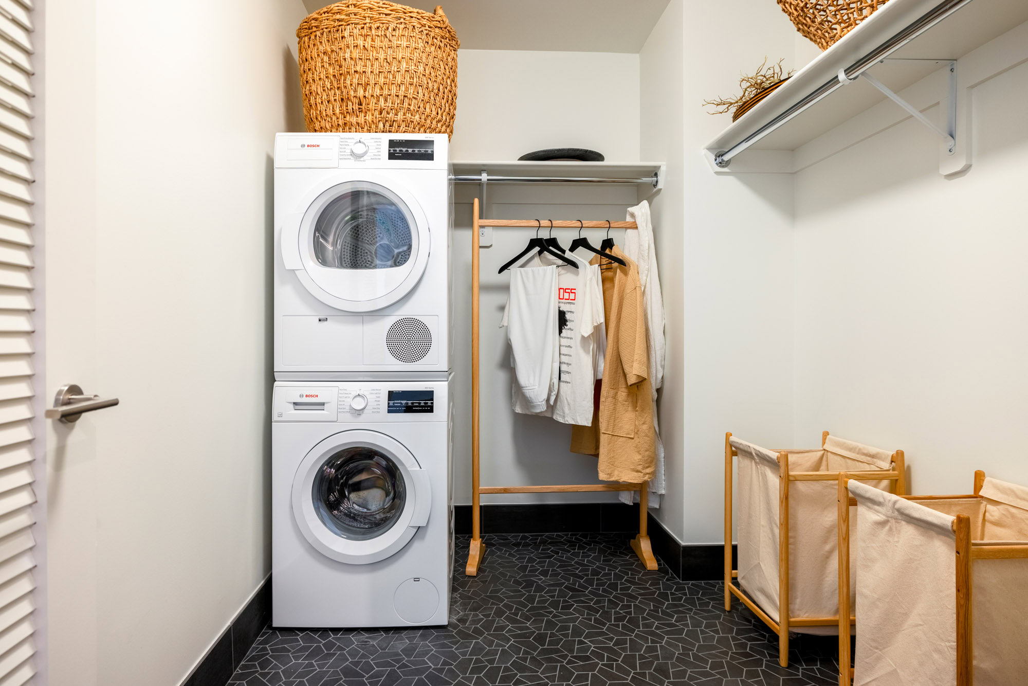 A laundry space at Lincoln at Bankside in the Bronx, NY.